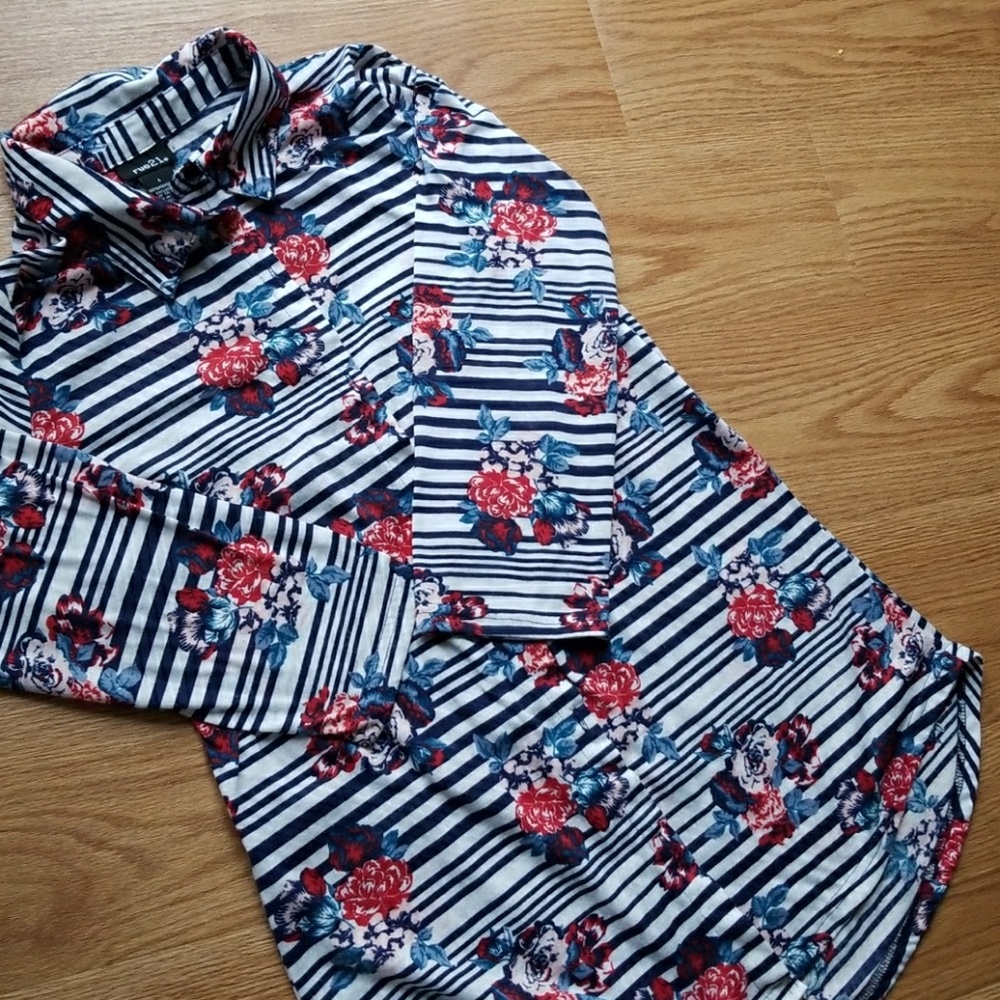 Floral button up